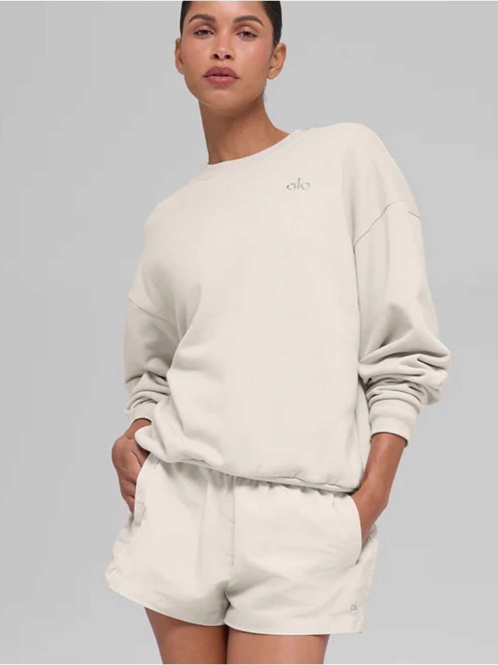 Alo Accolade Crew Neck Pullover Size M
